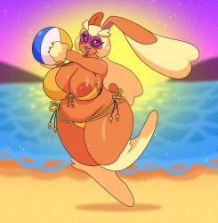 bikini breast breasts female friendlocke friendlocke_season_2 hsweetfeather lopunny mal_(friendlocke_s2) pokémon_(species) pokemon pokemon_(species) pokemon_bw saltydkdan