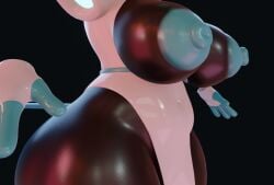 3d artist_request big_breasts big_butt blue_hair body careless chubby_female consent curvy_female curvy_figure deltarune exposed_breasts exposed_nipples glowing_eyes half_naked model nipples showing_breasts tasque_manager_(deltarune) thick_legs thick_thighs twitter undertale video_game video_games wide_hips