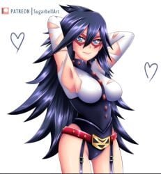 black_hair dominatrix hearts long_hair midnight_(my_hero_academia) my_hero_academia nemuri_kayama sugarbell