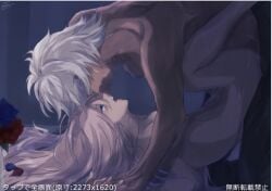 alphen_(tales) breasts canon_couple couple dark-skinned_male dark_skin holding_hands nekodama_oc pink_hair sex shionne_(tales) small_breasts tales_of_(series) tales_of_arise vaginal_penetration white_hair wholesome