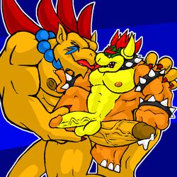 bowser breath_of_fire breath_of_fire_iii danandnite garr male_only mario_(series) nintendo straight_hair tagme yaoi