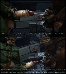 3d alien cheap-wazoo cum_in_mouth forced gay krogan male_only mass_effect rape text turian yaoi