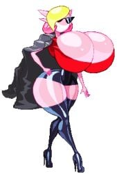 casetermk dollification female gardevoir huge_ass huge_breasts hyper_bimbo implied_transformation knick_knack permanent_smile pokemon pokemon_(species) sunglasses sunnification thick_thighs tinted_eyewear transformation wide_hips