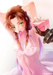 aerith gainsborough from final fantasy by usagisylvia