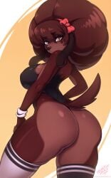 1girls ass big_ass big_breasts bubble_butt canine female female_only leotard looking_at_viewer original original_character secretly_saucy tagme tail thick_thighs thighs unnamed_dog_(castlesuperbean)