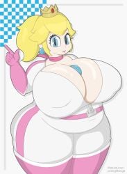 1girls 2019 big_ass big_breasts big_butt big_hips big_thighs bike_outfit_(mario_kart) blonde_hair blue_eyes blue_sky breasts breedable bubble_ass bubble_butt chubby chubby_female clothing cloud clouds dat_ass earrings female female_only grass handwear headwear hills hips huge_ass huge_breasts huge_butt huge_hips huge_legs huge_thighs human jumpsuit large_ass large_butt mario_(series) mario_kart neckwear nintendo nipple_bulge nipples_visible_through_clothing pale_skin princess_peach racing_suit red_lips scarf shiny shiny_ass shiny_breasts shiny_hair shiny_skin solo stretched_belt text text_box thick thick_ass thick_hips thick_thighs thighs white_skin yummygoods