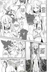 10s 1boy 1girls 2018 absurd_res after_fellatio age_difference anus areolae ass ass_grab blush breast_fondling breast_grab breast_sucking breasts breasts_out censored comic comic_page consensual doujin doujinshi elf elf_female elf_girl embrace emilia_(re:zero) english english_dialogue english_text female_virgin first_time flower_in_hair foreplay forest hair_flower hair_ribbon hairclip hands_on_breasts happy happy_female happy_male head_between_breasts highres hugging human interspecies large_breasts long_hair lucas_(re:zero) male_human/female_elf male_virgin minato_yoshihiro miniskirt nipples no_bra no_panties older_female older_woman_and_younger_boy panels pointy_ears pussy re:zero_kara_hajimeru_isekai_seikatsu rose scarf shirtless sucking_nipples teenage_girl teenage_girl_and_younger_boy teenager text text_bubble translated trembling young younger_male