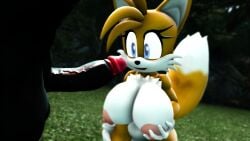 3d excited female forest_background furry holding_breast imissyou imminent_blowjob leaned_forward looking_at_penis nude nude_female rule_63 shadow shadow_the_hedgehog sonic_(series) tails tailsko