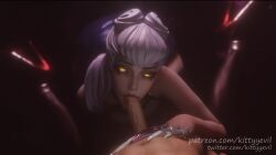 1boy 1girls 3d animated athletic_female blowjob blowjob_face cum cum_in_mouth deepthroat dress erection evelynn faceless_male fellatio female high_heels human k/da_evelynn k/da_series kittyyevil large_penis league_of_legends league_of_legends:_wild_rift light-skinned_male lipstick male oral oral_creampie oral_sex penis pov red_lipstick runny_makeup sensual shorter_than_10_seconds shorter_than_30_seconds shorter_than_one_minute skirt sound stockings video