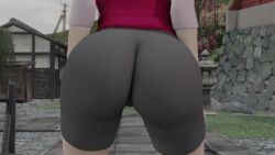 1girls 3d animated ass ass_focus ass_shake back_view bare_shoulders bike_shorts elbow_pads female female_only from_behind huge_ass jiggle kishi light-skinned_female light_skin naruto naruto_(series) naruto_shippuden pink_hair rear_view sakura_haruno shirt short_hair shounen_jump sleeveless sleeveless_shirt solo solo_focus tight_bottomwear tight_clothing tight_shorts twerking video webm