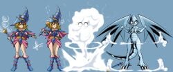 2021 blue-eyes_white_dragon commission dark_magician_girl female hi_res tagme transformation uncensored yu-gi-oh! zcomic