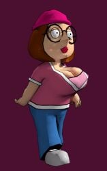 3d alternate_breast_size animated family_guy hyper_breasts meg_griffin notsantaclause