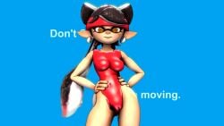 1girls 3d animated bouncing_breasts callie_(splatoon) cameltoe dancing dominica9 hi_res highres inkling light_skin looking_at_viewer music nintendo_moms_animation_(minus8) sfm smile solo solo_female solo_focus sound source_filmmaker splatoon thick_thighs video wide_hips yoga