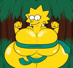 20th_century_fox 20th_century_studios alternate_breast_size fat huge_ass huge_breasts lisa_simpson sweetspicymann the_simpsons thick_thighs