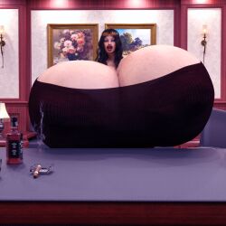 1girls 3d alcohol huge_breasts huge_hips jack_daniel's jackd22 job_interview large_breasts