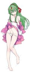 1girls breasts dakimakura dakimakura_(medium) dakimakura_design female female_only fingering fingering_self fire_emblem fire_emblem:_mystery_of_the_emblem fire_emblem:_shadow_dragon_and_the_blade_of_light green_eyes green_hair hisuiflask masturbation nintendo non-web_source panties pussy small_breasts thigh_gap tiki_(fire_emblem) tiki_(young)_(fire_emblem) uncensored underwear white_panties