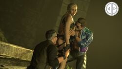 1girls 2boys 3d cassie_cage daughter eating_ass father father_and_daughter gears incest johnny_cage mn_o_clthr mortal_kombat mortal_kombat_11 multiverse source_filmmaker sucking sucking_nipples threesome time_paradox