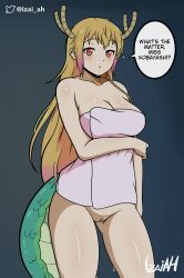 tohru (dragon maid) from miss kobayashi's dragon maid by izai ah