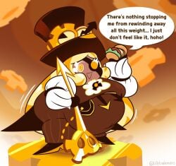 1girls bbw chubby chubby_female cookie_run cookie_run_ovenbreak female lifelinelemons timekeeper_cookie weight_gain