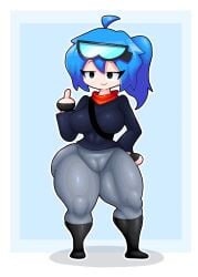 1girls ass big_ass big_breasts blue_hair breasts sex xiao_lele