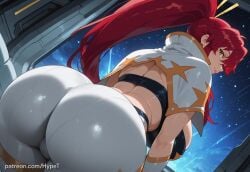 ai_generated alternate_version_at_source back_view big_breasts breasts fat_ass female hypet long_hair mommy red_hair shiny shiny_skin space tagme tengen_toppa_gurren_lagann thick thick_ass thick_legs thick_thighs thighs wide_hips yoko_littner