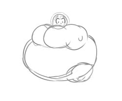 big_breasts blueberry_inflation breasts cleavage female huge_breasts inflation pinnacle22 tagme thick_thighs wide_hips