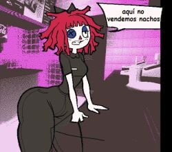 huge_ass ragatha_(the_amazing_digital_circus) spanish_text tagme the_amazing_digital_circus work_clothes work_uniform ykujo