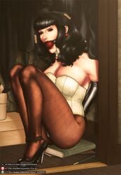 bangs black_hair bondage bondage_gear bound bound_ankles bound_arms bound_hands bound_legs bound_wrists damsel damsel_in_distress dark_hair dc dc_comics dcau female fetish fishnet_legwear fishnets gag gag_bondage gagged gagged_female gagging heels kidnapped kidnapped_female kidnapped_girl kidnapping latex latex_gloves magician makeup makeup_running mummification mummification_(bound) mummified powerless restrained retrained_arms stockings tape tape_bondage taped_hands taped_legs taped_mouth taped_nipples tied tied_arms tied_hands tied_legs tied_up white_body zatanna zatanna_(injustice) zatanna_(young_justice) zatanna_zatara