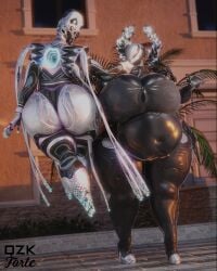 bbw big_ass big_breasts breasts bubble_butt cleavage female huge_ass huge_breasts irona_(qzk_forte) overweight qzk_forte thick_thighs wide_hips