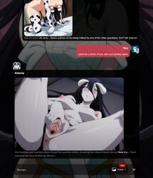 ahoge ai_generated albedo albedo_(overlord) anus ass bed black_hair blush breasts breasts_apart censored clitoris demon_girl dutch_angle elbow_gloves female gloves hair_between_eyes horns indoors large_breasts long_hair looking_at_viewer lying mosaic_censoring navel nipples nude on_back on_bed overlord_(maruyama) panties panties_aside parted_lips presenting pussy pussy_juice shiny_skin slit_pupils smile solo spread_legs spread_pussy sweat uncensored underwear urethra very_long_hair white_gloves window yellow_eyes
