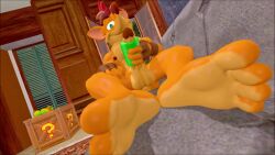 16:9 1boy 2025 3d 3d_(artwork) 3d_animation abs activision animated anthro anus balls bandicoot charzcavern clothing crash_(series) crash_bandicoot crate digital_media_(artwork) ears_down eyebrows feet food foot_focus fruit fur furniture genitals glans gloves green_eyes grin hair handwear handwear_only hi_res humanoid_genitalia humanoid_penis loop male mammal marsupial masturbation mostly_nude muscular muscular_anthro muscular_male nipples no_sound nude orange_body orange_fur pecs penis pivoted_ears plant red_hair sex_toy short_animation short_playtime smile sofa soles solo tagme tan_body tan_fur teeth thick_eyebrows toes toying_self video widescreen wumpa_fruit