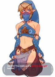 balls femboy hard_on huge_cock link the_legend_of_zelda