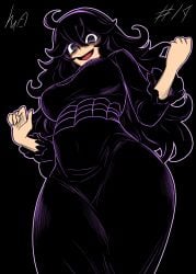 1girls breasts color color_edit colored colored_sketch colorshun female female_only hairband hex_maniac long_hair looking_at_viewer lughost pokemon pokemon_xy purple_hair solo solo_focus tongue