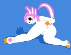 3_toes 4_fingers amphibian anthro ass axolotl claws feet female fingers genitals marine mole_salamander presenting presenting_hindquarters pussy salamander solo thefroglet toes vulva