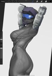 female spartan (halo) from halo (game) by spl4ts