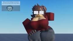 3d baseplate brown_fur canine canine female female_only furry furry_only glasses milf mother nekomaniaa older_female roblox roblox_avatar robloxian self_upload