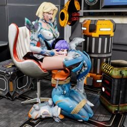 2girls 3d 3d_(artwork) activision blizzard_entertainment crossover deviantart emma_frost emma_frost_(marvel_rivals) female female_focus female_only femdom juno_(overwatch) marvel marvel_comics marvel_rivals netease_games nghiahp72 overwatch overwatch_2 teo_minh x-men yuri