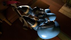 1girls ass ass_bigger_than_head axe big_ass big_boobs big_tits bottom_heavy breasts female female_focus female_only fempyro gasmask hourglass_figure latex_suit looking_at_viewer masked_female team_fortress_2 wide_hips