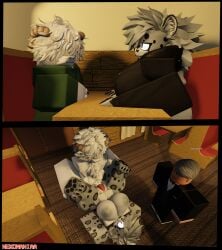 3d feline furry furry_only goat goth goth_girl male/female nekomaniaa night restaurant restaurant_sex roblox roblox_avatar robloxian self_upload snow_leopard