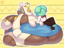 1girls ass_as_chair bbw cookie_run cookie_run_kingdom cookie_run_oc female mozzarella_cookie overweight overweight_female tagme yosioka_san
