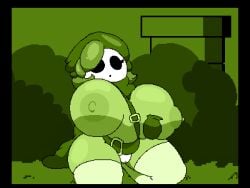 1girls big_breasts female female_only game_boy hourglass_figure huge_breasts mario_(series) pixel_art pussy shy_gal super_mario_bros. tagme windreg