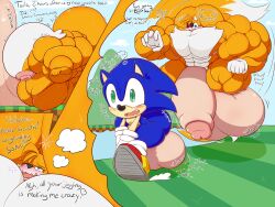 absurd_res anthro ass balls big_balls big_butt big_muscles big_penis duo genitals growth hi_res huge_balls huge_butt huge_cock hyper hyper_balls hyper_butt hyper_genitalia hyper_penis lewdy_ludi male muscle_growth muscular penis sega solo sonic_the_hedgehog sonic_the_hedgehog_(series) tails