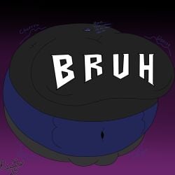 1:1 2025 absurd_res alternative_fashion angry anthro belly belly_expansion big_belly big_breasts big_nipples big_vulva black_bottomwear black_clothing black_highlights black_jeans black_pants black_shirt black_topwear blue_body blue_ears blue_eyes blue_hair blueberry_inflation body_inflation bottomwear breast_expansion breasts camel_toe cameltoe clothing colored cross-popping_vein deep_navel denim denim_bottomwear denim_clothing dialogue digital_media_(artwork) english_text expansion eyeshadow female flat_colors generation_8_pokemon genital_expansion genitals goth hair hi_res highlights_(coloring) huge_belly huge_breasts huge_nipples hyper hyper_belly hyper_breasts hyper_genitalia hyper_inflation hyper_nipples hyper_vulva immobile inflation jeans lagomorph leporid makeup mammal motion_lines navel nintendo nipple_outline nipples onomatopoeia pants pokemon pokemon_(species) purple_background purple_eyeshadow pussy rabbit raboot reathe rochelle_(reathe) shirt signature simple_background sloshing_belly sloshing_breasts solo sound_effects spherical_inflation text text_on_clothing text_on_shirt text_on_topwear three-quarter_view tight_clothing topwear vulva vulva_expansion