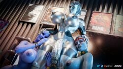 3d 3dx 3girls alien alien_girl artist_logo asari beach big_areolae big_breasts bimbo bimbo_body bimbo_choker bimbo_lips bimbo_prostitute bimbofied blender blender_(software) blue-skinned_female blue_body blue_eyes blue_skin bolt_on_tits breast_implants breast_to_breast breasts busty choker completely_nude edi enhanced_breasts fake_breasts female female_only futa_with_female futadom futanari giant_breasts grabbing_breasts high_heels huge_breasts implants liara_t'soni looking_at_viewer mass_effect mass_effect_2 mass_effect_3 multiple_girls nipple_piercing nipples nude nude_female robot robot_futa robot_humanoid samara self_upload silicone silicone_implants tanline tanlines theafterlife titjob tits_out vixen3d voluptuous voluptuous_female