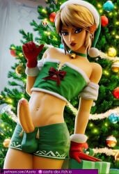 1boy 1femboy ai_generated anal_sex azataai breath_of_the_wild christmas christmas_outfit elf_ears elf_male erect_nipples femboy foreskin gay in_love_with_viewer link male male_focus male_only pale-skinned_femboy penis shy twink uncircumcised