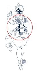 big_breasts breasts cleavage female furry huge_breasts lunarspy tagme thick_thighs wide_hips