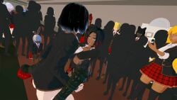 3d 3d_animation alternate_skin_color amber_eyes animated black_hair blake_belladonna blonde_hair blue_eyes bunny_ears carrying carrying_partner carrying_position choker cumming cumming_in_pussy cumming_inside dark-skinned_female dark_nipples dark_skin dezerbitch drool drooling exposed_breasts fishnet_legwear futa_with_female futanari glynda_goodwitch goth goth_girl heart-shaped_pupils long_hair longer_than_30_seconds no_sound oc original_character platform_boots public public_nudity public_sex pyrrha_nikos rabbit_ears race_swap red_hair ruby_rose rwby school school_uniform schoolgirl schoolgirl_uniform short_hair shorter_than_one_minute silver_eyes tagme tan_body tan_skin video violet_eyes weiss_schnee white_hair yang_xiao_long