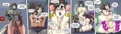 acab bailey_(diplomacyraptor) black_hair cock_drunk comic comic_page comic_panel diplomacyraptor diplomacyraptor_oc female fucked_from_behind fucked_silly futanari gnome gnome_female green_hair interrogation large_ass large_breasts medusa medusa_gorgon melody_(diplomacyraptor) military_uniform mind_break multiple_penetration police questionable_consent robes scales snake snake_girl snake_hair snake_penis twin_penis two_cocks uniform