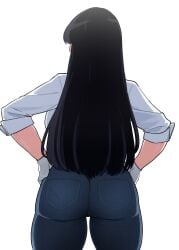 1female 1girls 4team ass ass big_ass big_booty big_butt booty dat_ass female female female female_focus female_only gloves jeans long_hair nagi_arato ruri_rocks solo solo_female solo_focus tagme thick_thighs thighs