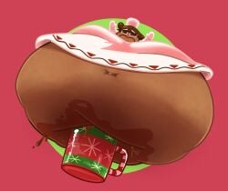 1girls bbw cocoa_cookie cookie_run dark-skinned_female female hot_chocolate overweight overweight_female solitaryscribbles ssbbw
